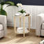 Table de bout ovale en bois massif-658417564