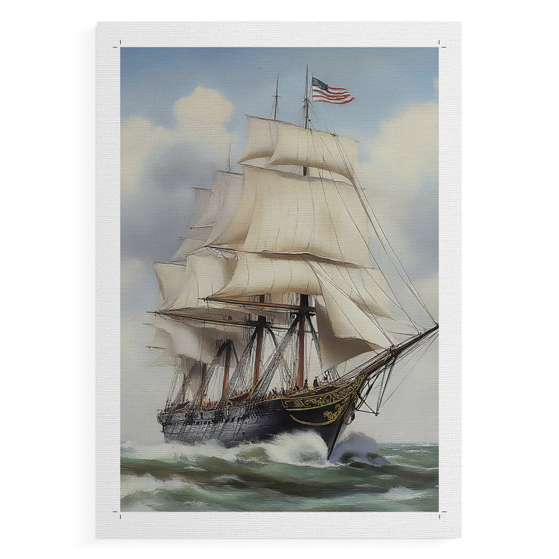NAUTICAL Series L XXVII - Impression sur toile seulement - NON CADRE, H 27 po x l 18 po