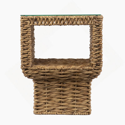 Table d'appoint, table de bout avec plateau en verre