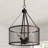  Ironclad Industrial-Style 4 Light Rubbed Bronze Ceiling Pendant 16" Wide