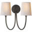 Thomas O'Brien Reed Double Sconce-51178016-89223640