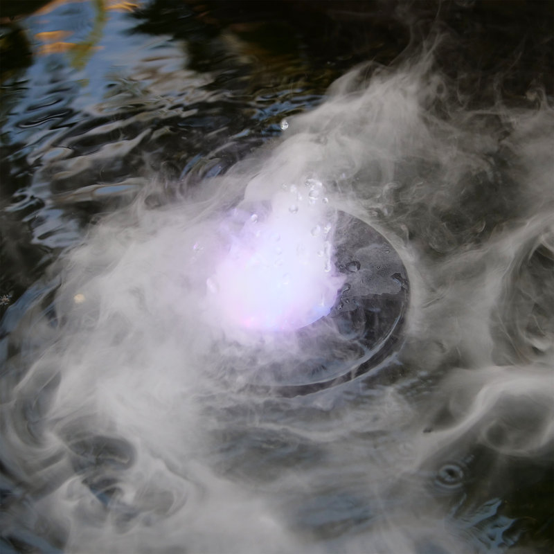Super Pond Fogger with Floating Ring, Colour-Changing LED Lights