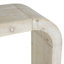 Console de 52 po en bois avec bord incurvé, texture naturelle, parfaite pour les vestibules et les salons-27165233