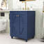Meuble-lavabo en bois 24 po avec tablette et portes à fermeture en douceur 24 po-982007921