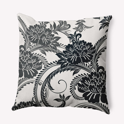 Floral Reversible Throw Pillow