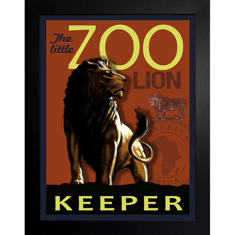 «Bluxome Little Zoo Keeper», art encadré, H 32 po x l 24 po