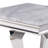 Light Grey And Silver End Table