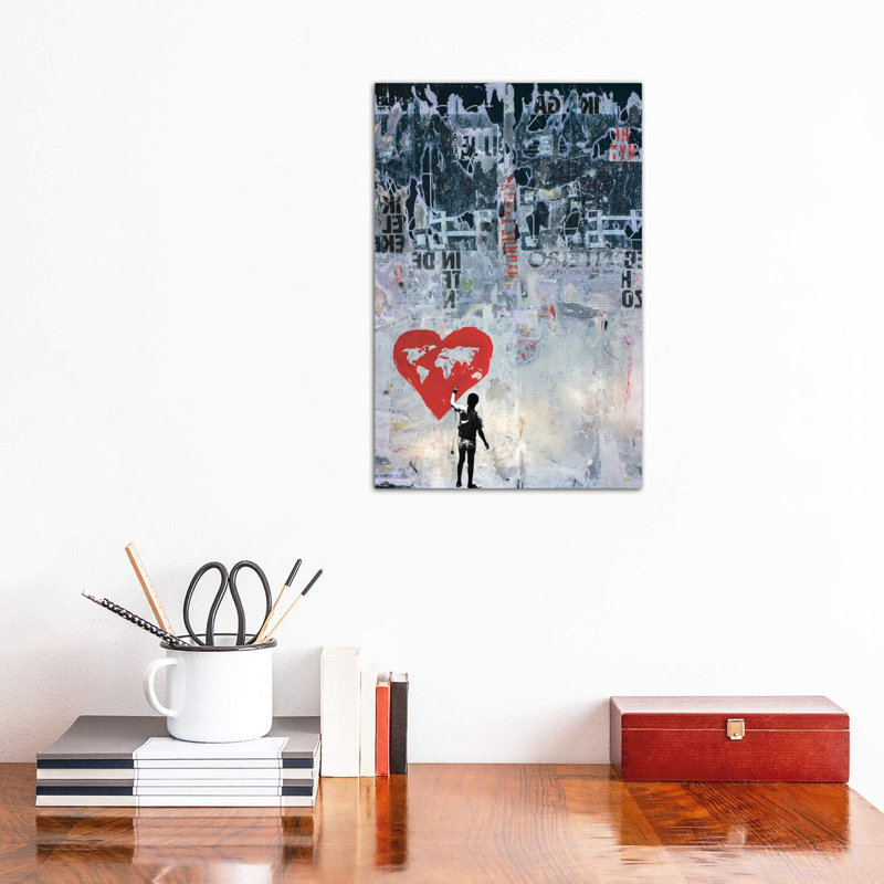 «Wild World» - Impression, H 12 po x l 18 po x 1,5 po, Toile tendue