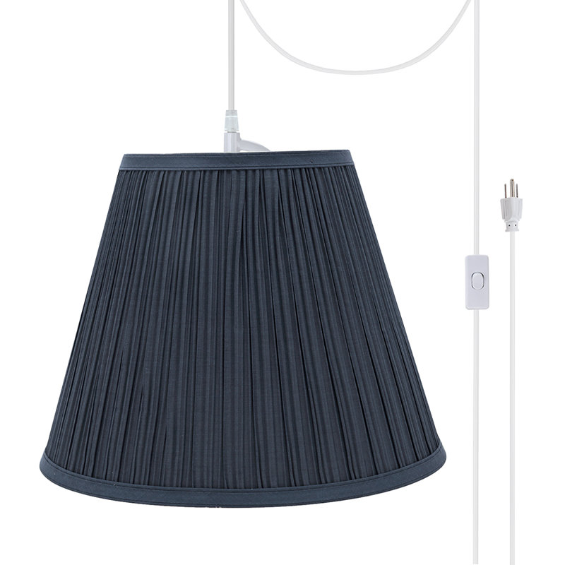 Luminaire suspendu conique 1 lumière, Bleu
