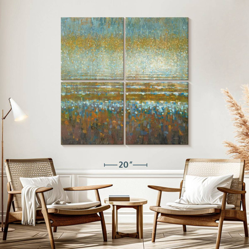 Avery pleut au-dessus du lac, H 57 po x l 57 po