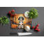 Beagle Fall Glass Cutting Board Large