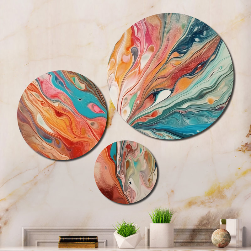 Abstract Wall Decor on Metal