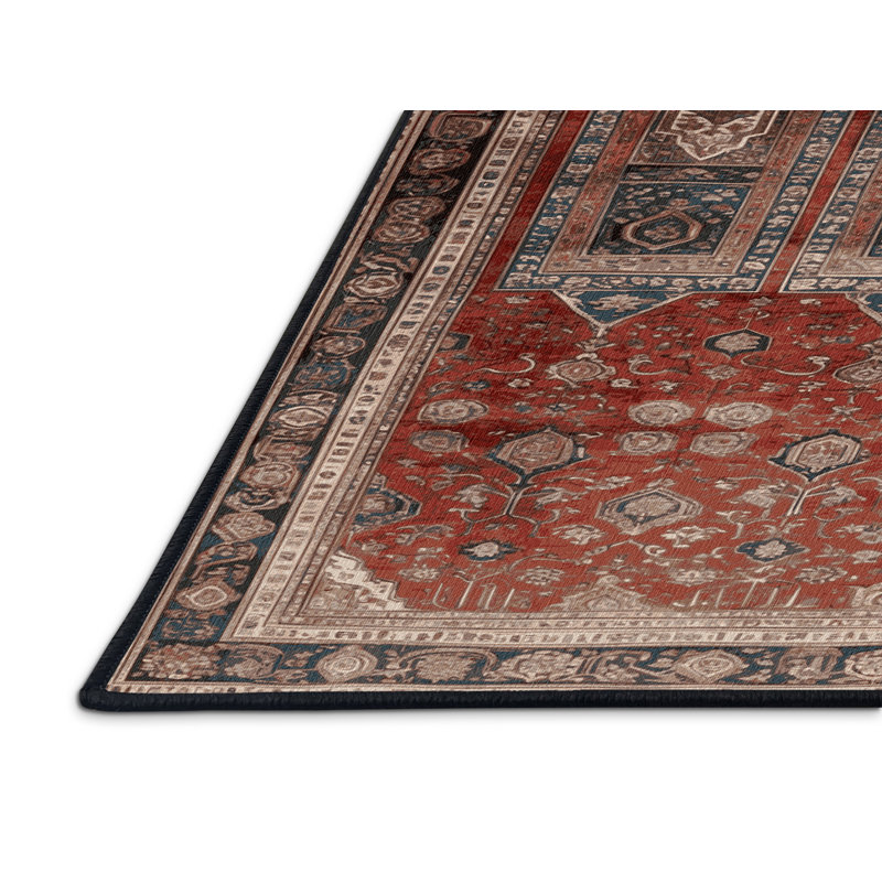 Tapis brun lavable à la machine, Rectangulaire 2 pi x 3 pi