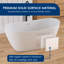 Baignoire de trempage profonde autoportante à surface solide 55 po Forma