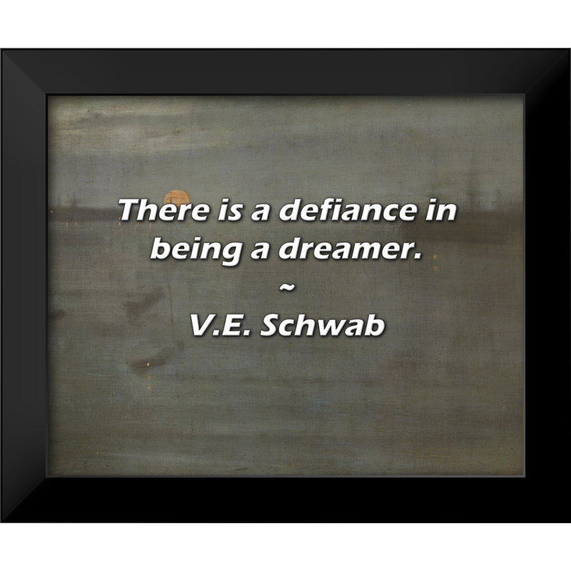 V.E. Citation de Schwab: Il y a un défi à être un rêveur.
