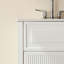 Meuble-lavabo simple autoportant entièrement assemblé avec comptoir, offrant une installation facile et une fabrication de haute qualité pour votre salle de bain.