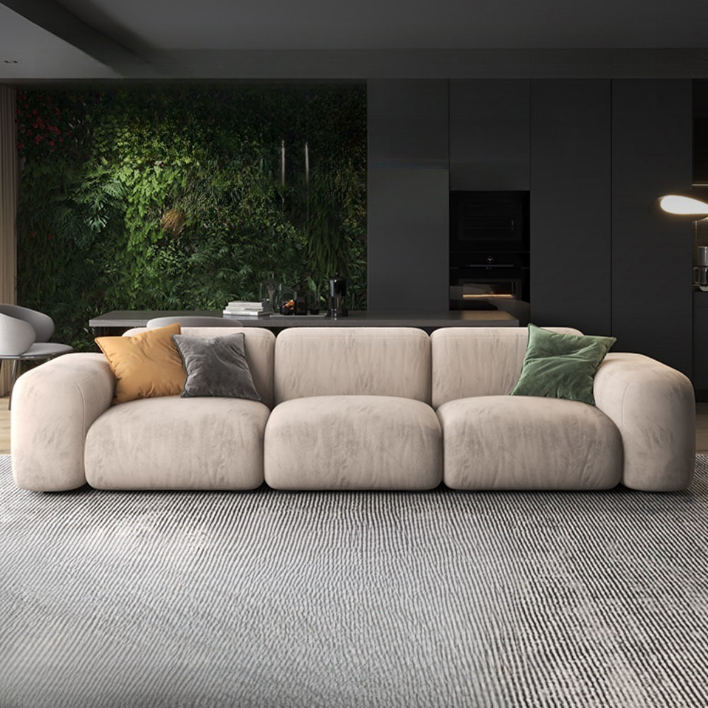 Wrought Studio™ 2025 Modern Luxury Fabric Corner Sofa | Wayfair - Upholstery Fabrics For Modern Sofas