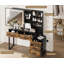 Vanity Desk with Mirror, Makeup Vanity Desk Charging Station-2034579046