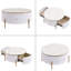 Table basse moderne avec 2 grands tiroirs de rangement Modern (31,5 po)
