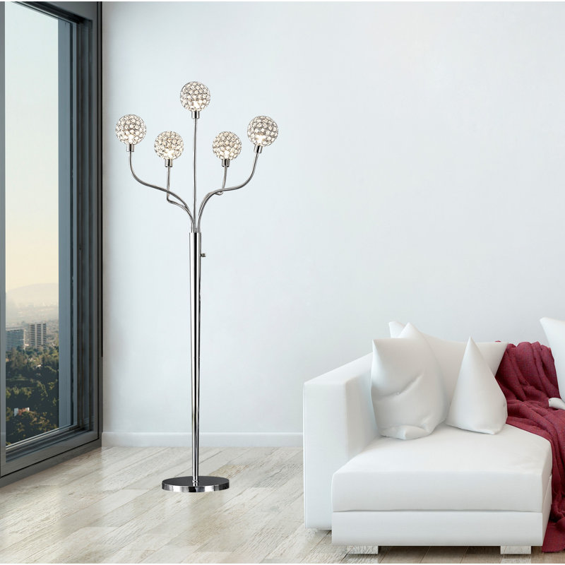 Soho II 65'' Chrome Tree Floor Lamp