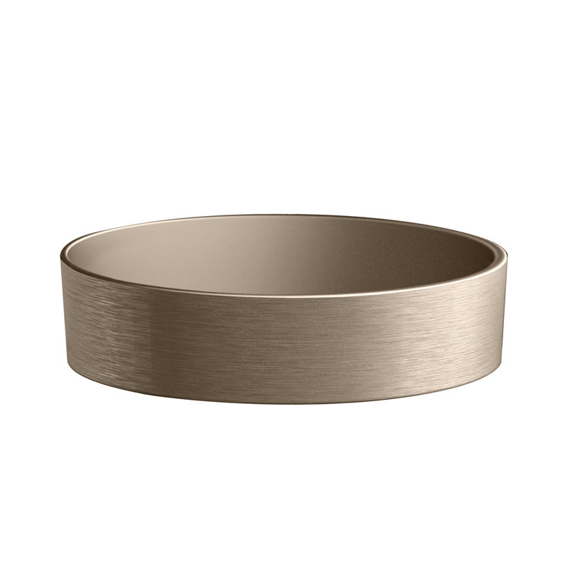 Metropole 16.2'' L Bathroom Sink, Brushed Platinum