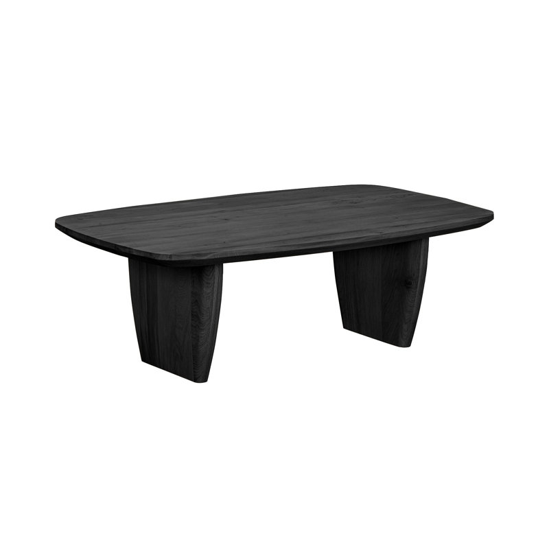 Luna Oak Coffee Table, Black Oak, Black