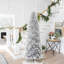 Josalee Slender Silver Tinsel Pine Christmas Tree-2041501255