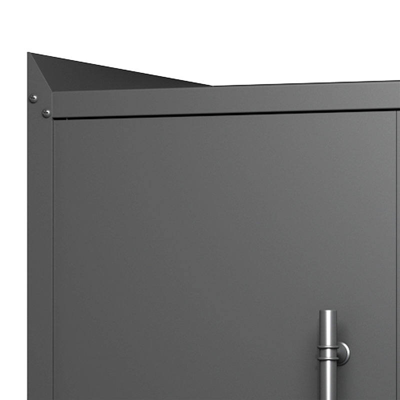 Armoires à outils 2 portes pour le garage, armoire de rangement verrouillable, armoire de rangement verrouillable en métal avec roues, coffre à outils roulant