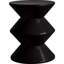 Table d'appoint en plastique de style sablier de 15 po, table de bout d'extérieur et table de chevet imperméables Michailo-1846870484