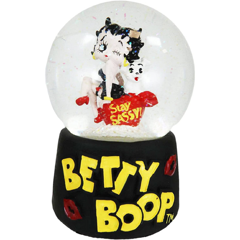 Globe terrestre à paillettes Betty Boop