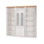 Demirhan Solid Wooden Library Bookcase H:223 W:222cm-87529522