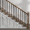 Balustrades d'escalier en métal, paquet de 51 broches en aluminium avec vis / capuchons de rail
