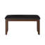 Classic 6Pc Dinng Set Table Bench 4X Chaises Similicuir