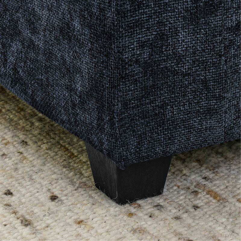 Canapé modulaire à 4 places avec 2 repose-pieds et canapé-lit en chenille Comfy Cloud, Bleu