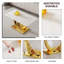 Modern minimalist rectangular glass dining table, 0.4 inches thick, white sticker glass tabletop, gold-plated metal legs. Used in kitchens, restaurants, and living rooms 63"* 35.4 " *30" ,1548