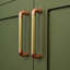 Brass U-Pull Handle With Copper Detail
