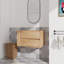 Meuble-lavabo mural 30 po avec tiroir à fermeture en douceur, imitation chêne imitation, Exactness