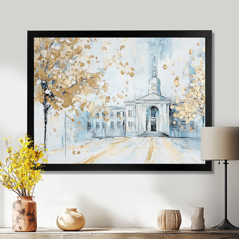 Trinity College In Dublin II - Dublin Wall Art Living Room, Reproduction encadrée d'une seule photo sans pass, Noir