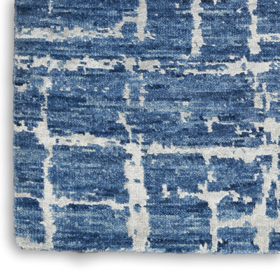 Runner Abstract Hand Woven Area Rug