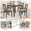 Ensemble de table de salle à manger 5 pièces Elegant Elegant