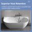Baignoire une pièce autoportante ovale à surface solide Modern Minimalist-138338143