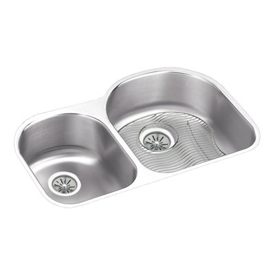 Lustertone 31.25" L x 20" W Double Basin Undermount Kitchen Sink