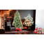 Arbre de Noël 72 pouces 72 pouces avec 300 lumières douces et chaudes, 988 branches, 66 branches de pin, une structure à charnières à installation rapide et un support solide 6 lumières DEL préinstallées