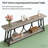Industrial Vintage 2-Tier Console Table with Ample Storage
