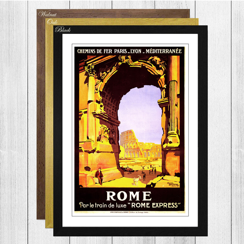 Single Picture Frame Print, Black