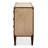 French Art Deco 36'' W Solid Wood Nightstand