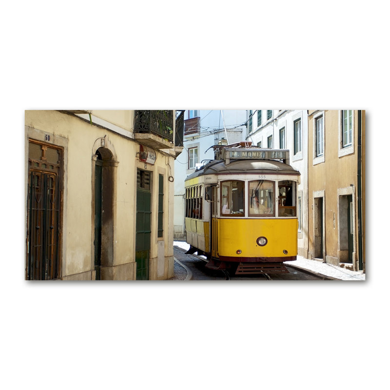 Tram From Lisbon - No Frame Print on Canvas