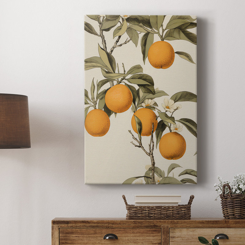Imprimé floral rétro XXVI - galerie Cavas, H 18 po x l 12 po