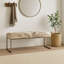 Upholstered Cowhide Stool-1801345996