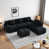 Polyester gris anthracite est en rupture de stock